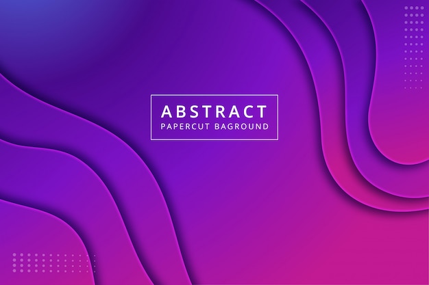 Abstract papercut background  .   texture design in vibrant blue purple pink color