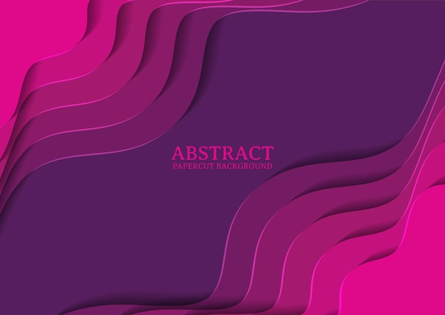 Abstract papercut design background with overlap layer, 3D papercut background multicolors