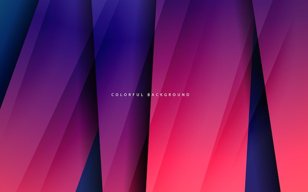 Abstract papercut gradient color background vector