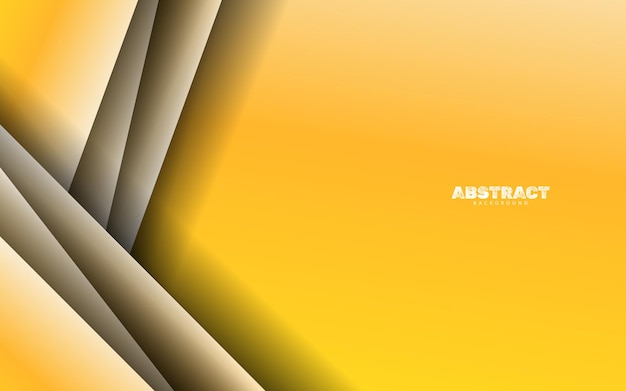 Abstract papercut yellow color background