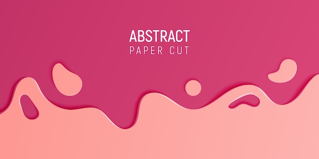 Abstract papier gesneden slijm achtergrond