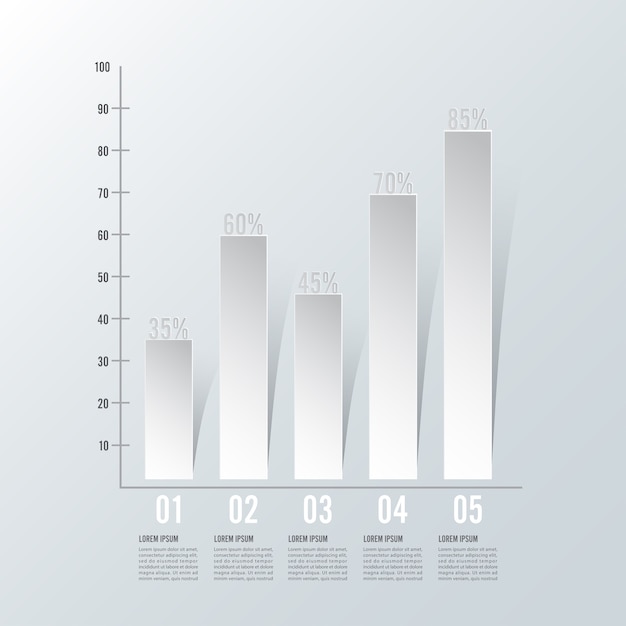 Vector abstract papieren infographic ontwerp.