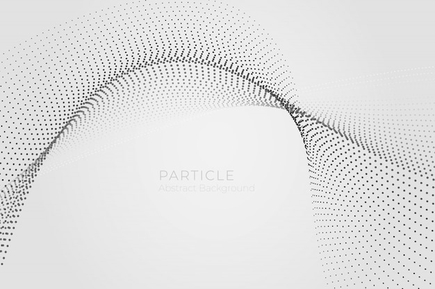 Abstract particle wave background