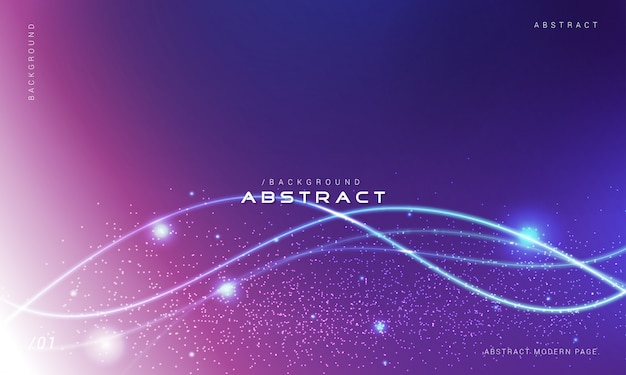 Abstract Particle Waves Background