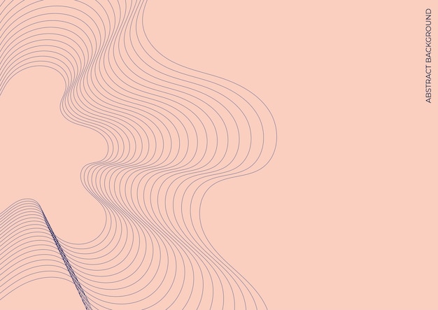 Abstract pastel background with fluid line waves