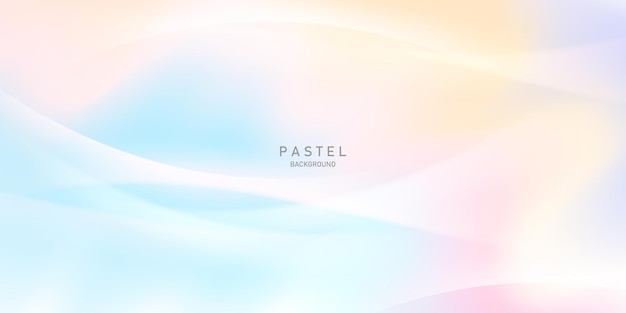 Vector abstract pastel color background design soft template vector illustration