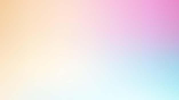 Abstract pastel gradient color background with blank smooth and blurred multicolored style