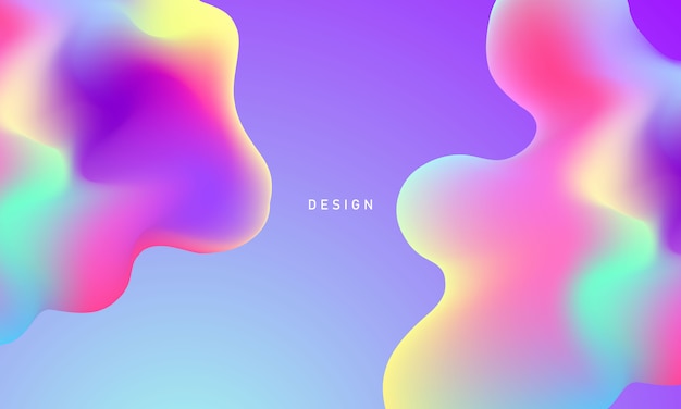 Abstract pastel liquid gradient background ecology concept