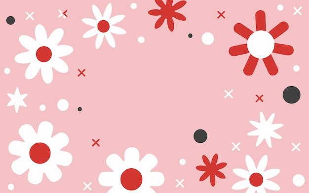 Vector abstract patroon achtergrond bloemen