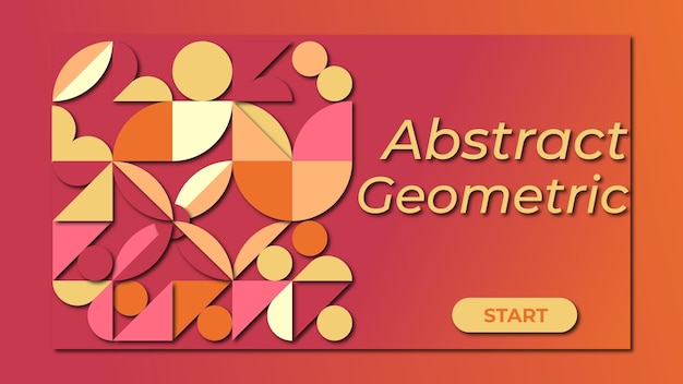 Abstract patroon geometrisch element voor webpagina