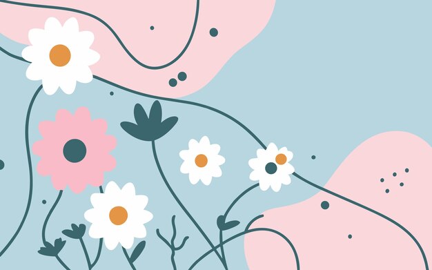 Vector abstract pattern background floral