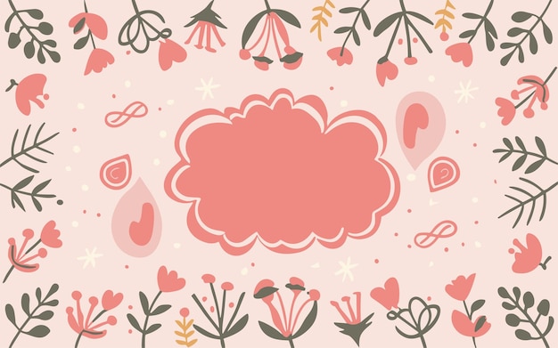 Vector abstract pattern background floral