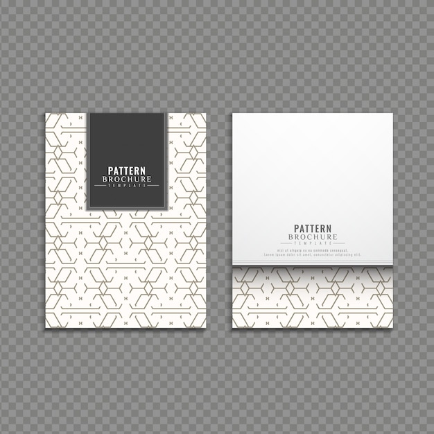 Abstract pattern brochure modern design template