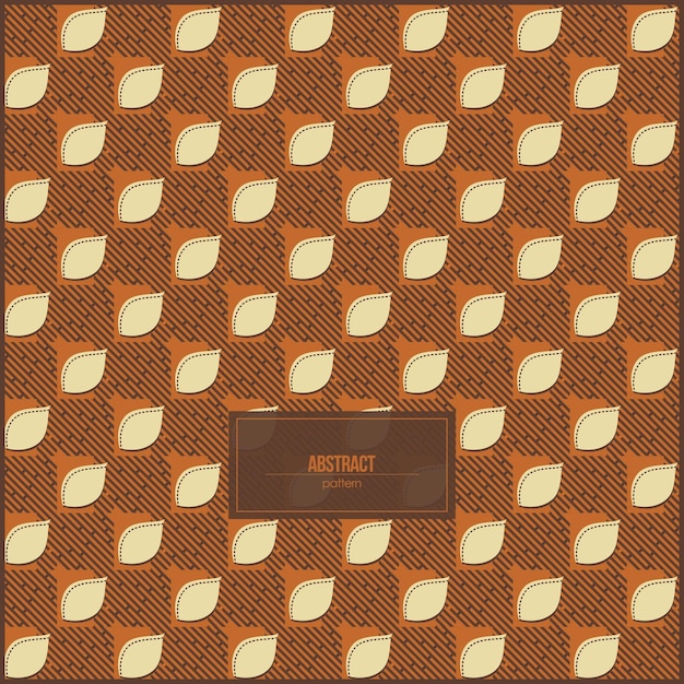 abstract pattern of brown stripe line with unique ornaments