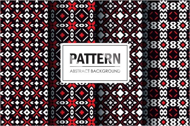 Abstract pattern collection mosaic style