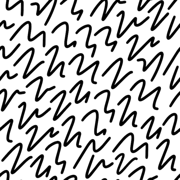 Abstract pattern of geometric shapes black on white background A geometric wave of circles background Vector abstract seamless pattern with a handdrawn round spiral shape made with a brush