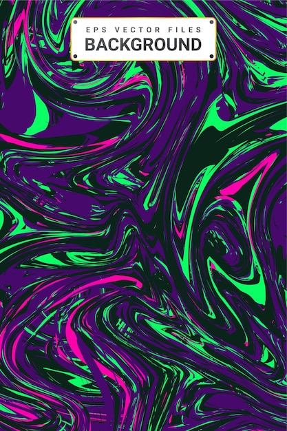 Abstract pattern green octopus style background