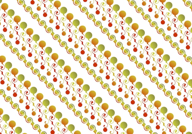 An abstract pattern of green yellow orange can be used as a wall background in a house