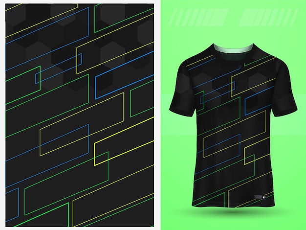 Vector abstract pattern jersey t shirt design