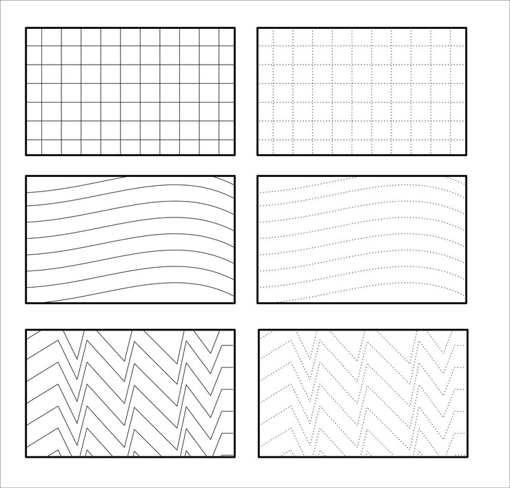 Vector abstract pattern line art