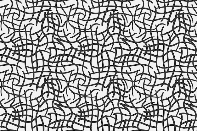 Abstract pattern net texture. black and white mesh. vector seamless background.