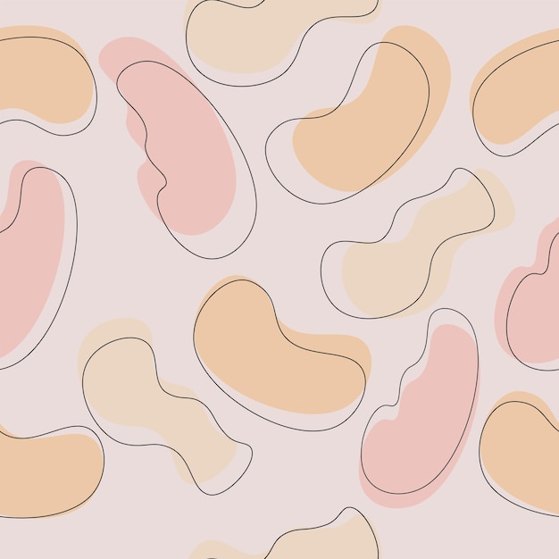 Vector abstract pattern in pastel shades