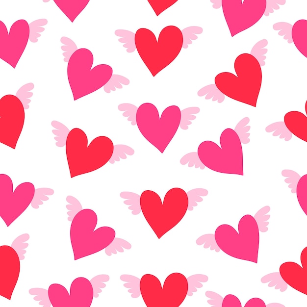 Abstract pattern seamless vector pattern background Pattern of hearts