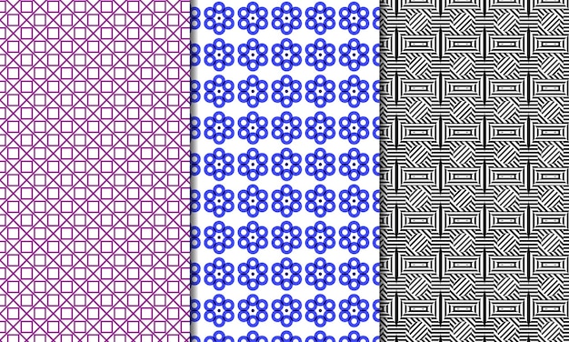 Vector abstract pattern set design