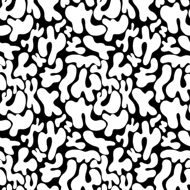 Abstract pattern of spots ovals and circles