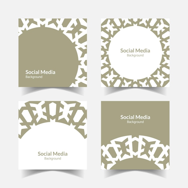 abstract pattern square background social media template