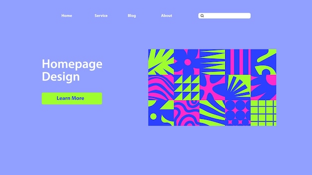 Vector abstract pattern website design