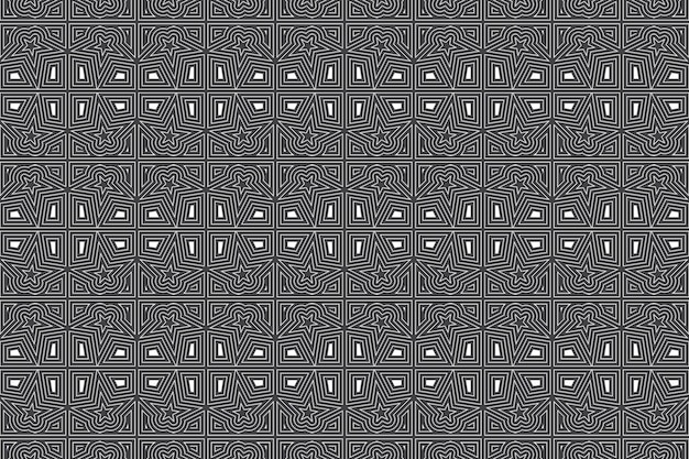 Disegno di reticolo del reticolo di linea in stile astratto