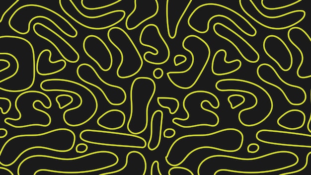 Abstract Pattern Yellow Line Shape Background