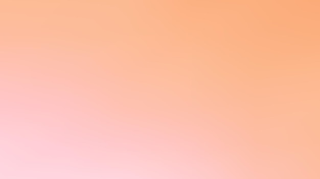 Абстрактный персиковый цветовой векторный баннер Размытый светлый свежий оранжевый тонкий градиентный фон