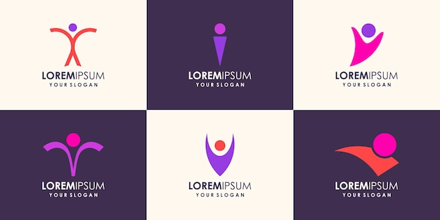 Abstract people logo, sign, icon. vector illustration