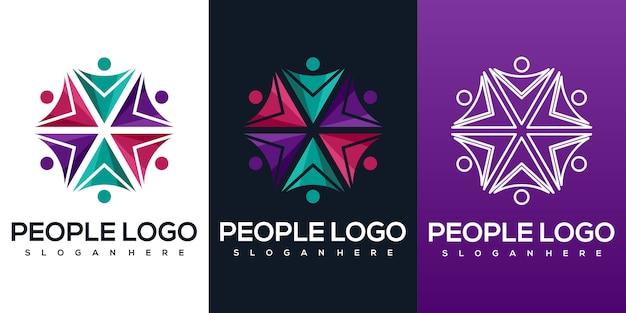 Abstract people logo