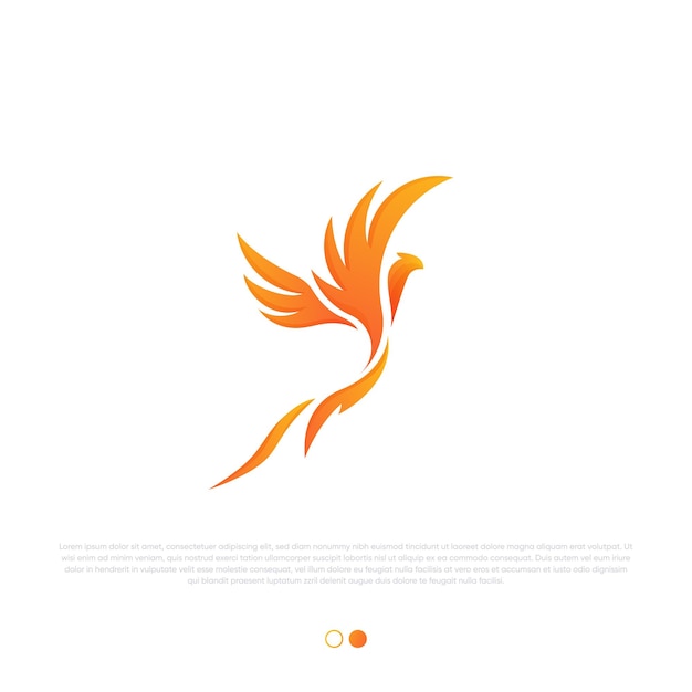 Vector abstract phoenix premium vector