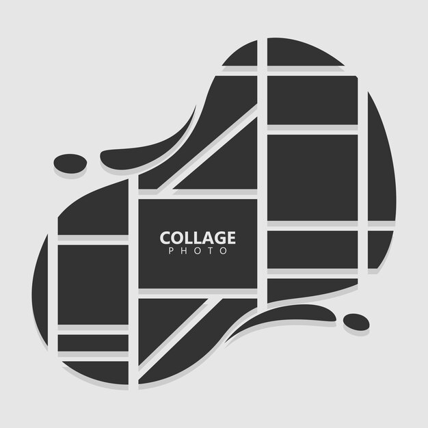 Progettazione di collage fotografico astratto