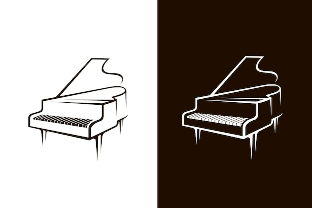 Immagine astratta del pianoforte