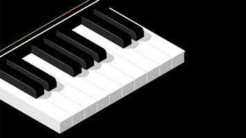 Вектор Абстрактные клавиши фортепиано музыкальный клавиатурный инструмент мелодия песни векторный стиль дизайна