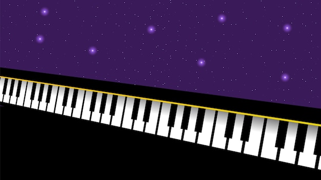 Tasti del pianoforte astratti musica strumento a tastiera canzone melodia stile di disegno vettoriale