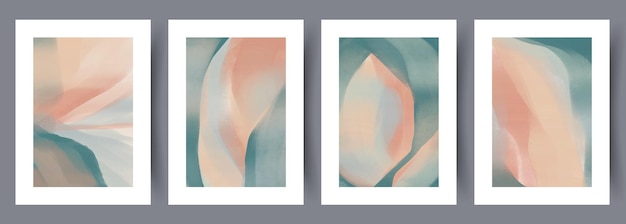 Abstract picture pastel composition wall art print