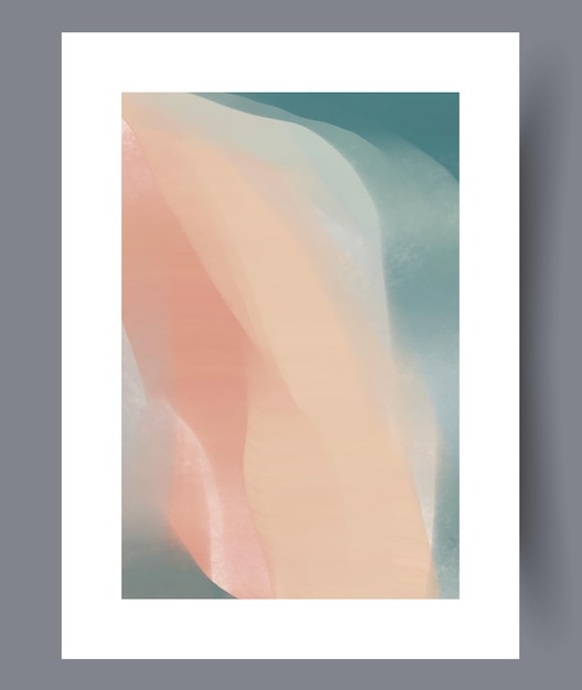 Abstract picture watercolor style wall art print