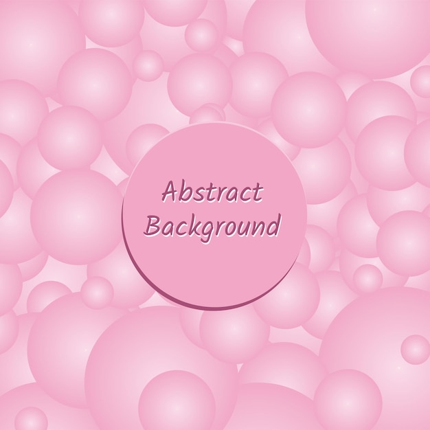 abstract pink background with balloons