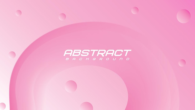 Abstract Pink Background With Modern Aesthetic Shapes