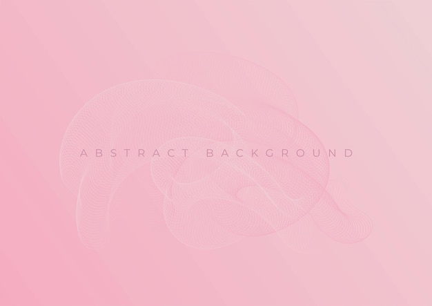 Vector abstract pink background with pink line fluid