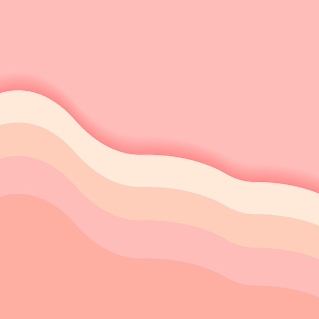 Vector abstract pink background with wavy lines vector illustration for your design