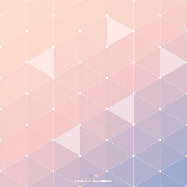 Abstract pink blue polygon background, vector illustration