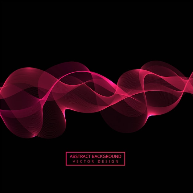 Abstract pink flowing wave vector