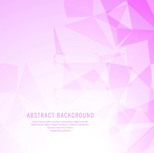 Vector abstract pink geometric polygon background